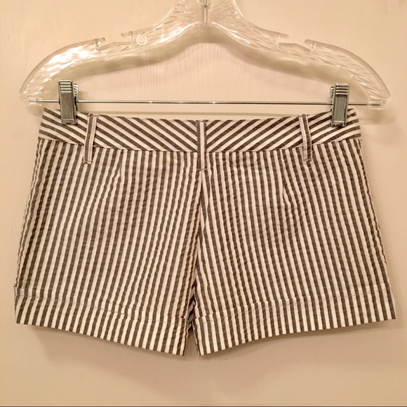 Striped Shorts w/ Cuffs - Picture 2 of 2